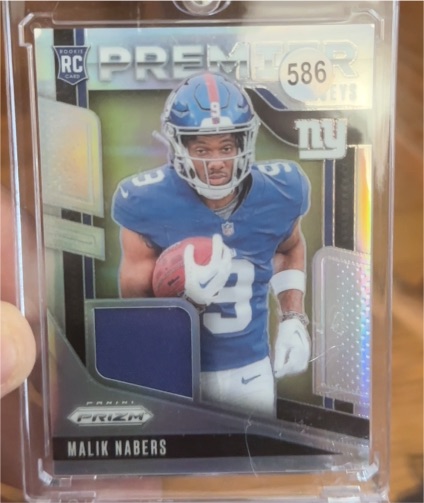 2024 Panini Prizm Premier Jerseys #PJ-MNS Malik Nabers — front