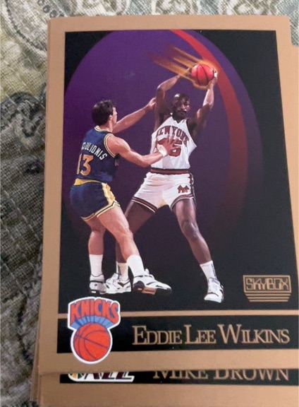 1990-91 SkyBox #196 Eddie Lee Wilkins — front