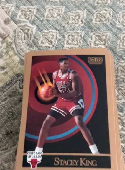 1990-91 SkyBox #42 Stacey King Chicago Bulls Rookie — front