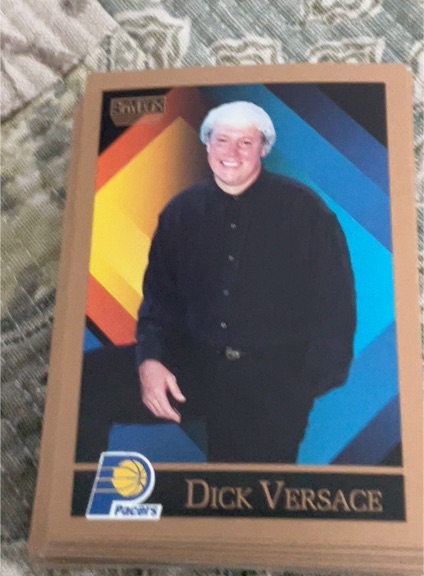 1990-91 SkyBox #311 Dick Versace Indiana Pacers — front