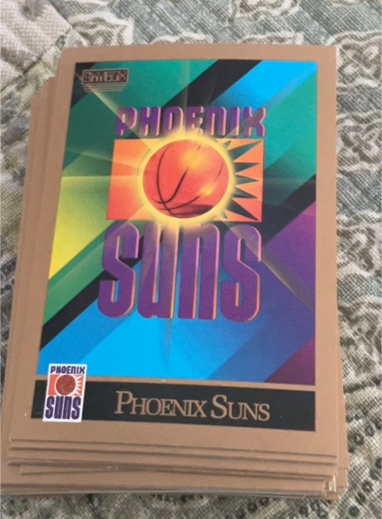 1990-91 SkyBox #348 Phoenix Suns Checklist — front