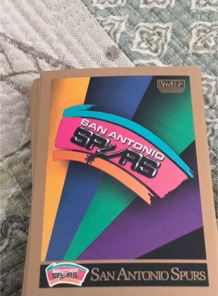 1990 SkyBox #351 San Antonio Spurs Team Checklist — front