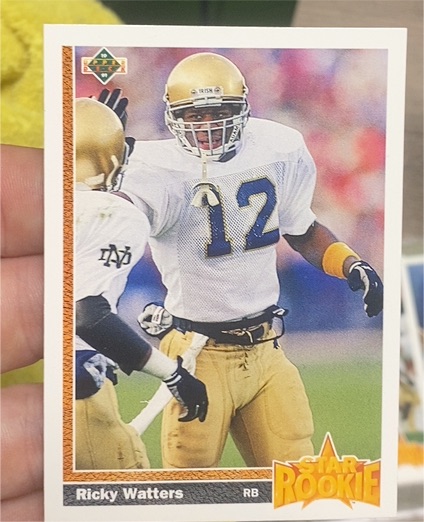 1991 Upper Deck #9 Ricky Watters — front