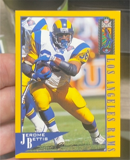 1995 Classic NFL Experience #50 Jerome Bettis Los Angeles Rams — front