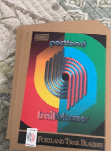 1990-91 SkyBox #349 Portland Trail Blazers Checklist — front