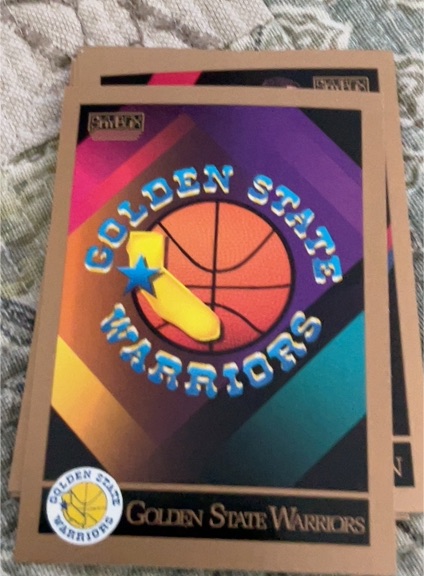 1990-91 Skybox Basketball #336 Golden State Warriors Logo Team Card — front