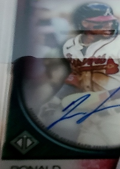 2021 Donruss Optic Ronald Acuña Jr. Autograph — front