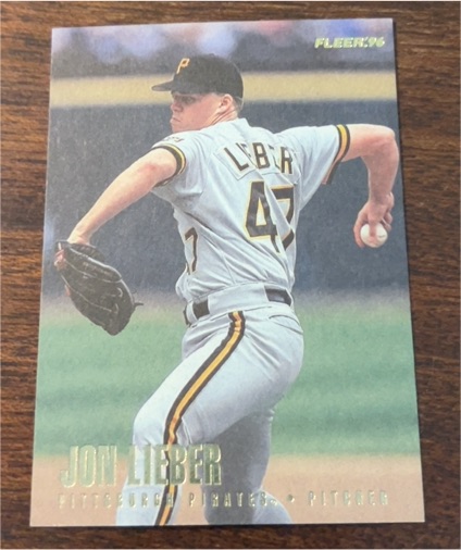 1996 Fleer #47 Jon Lieber — front
