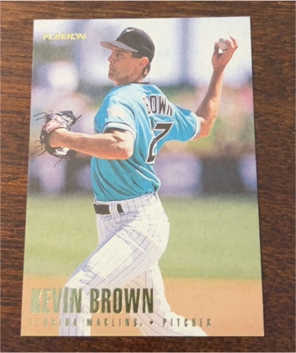 1996 Fleer #184 Kevin Brown — front
