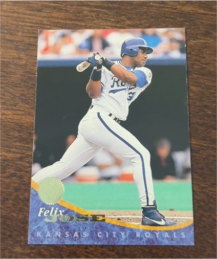 1993 Leaf Felix Jose Kansas City Royals — front