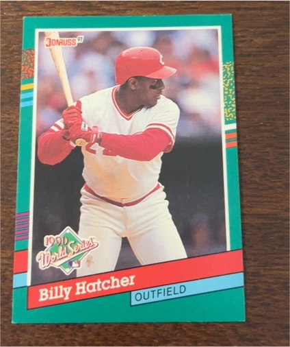 1991 Donruss #763 Billy Hatcher Cincinnati Reds — front