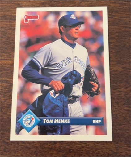 1993 Donruss #723 Tom Henke — front