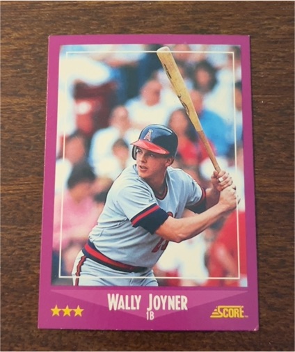 1988 Score #7 Wally Joyner — front