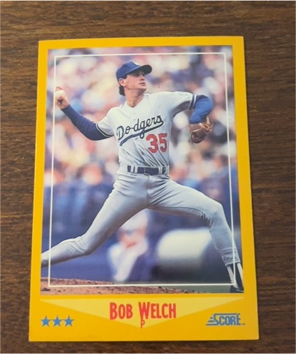 1988 Score #510 Bob Welch — front