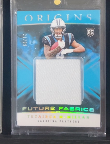 2025 Panini Origins #FF6 Tetairoa McMillan Future Fabrics Patch — front