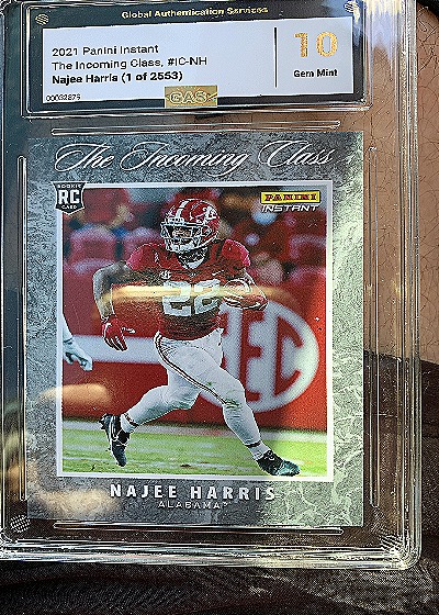 2021 Panini Instant The Incoming Class #IC-NH Najee Harris — front