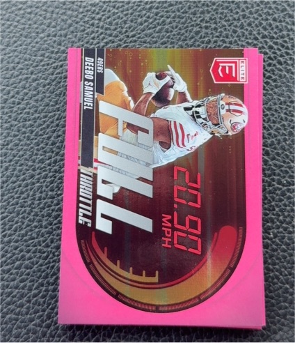 2025 Panini Donruss Elite #25 Deebo Samuel Full Throttle Pink — front