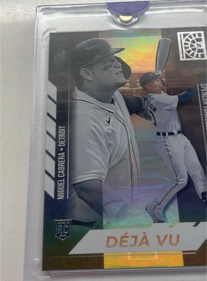 2022 Panini Capstone Deja Vu #DV-14 Miguel Cabrera / Spencer Torkelson — front