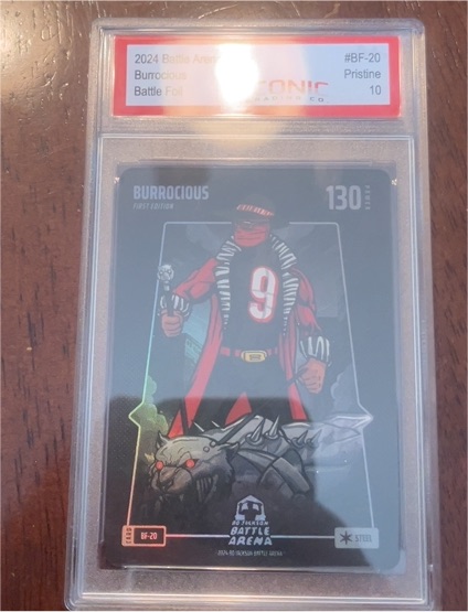 2024 Bo Jackson Battle Arena Battlefoil Steel Burrocious #BF-20 Joe Burrow — front