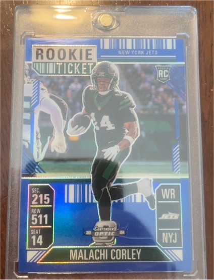2024 Panini Contenders Optic #85 Malachi Corley Rookie Ticket — front