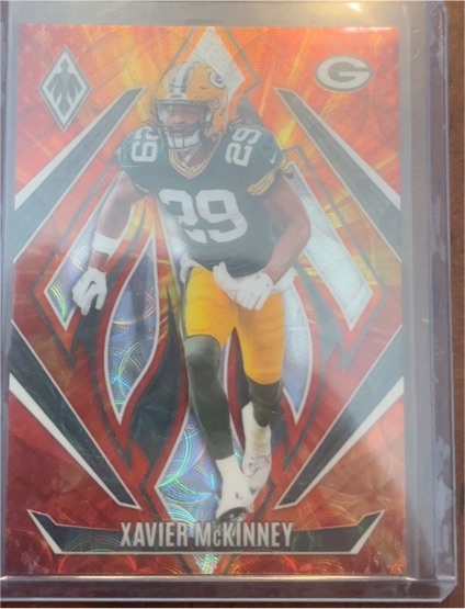 2024 Panini Phoenix #147 Xavier McKinney FireBurst — front
