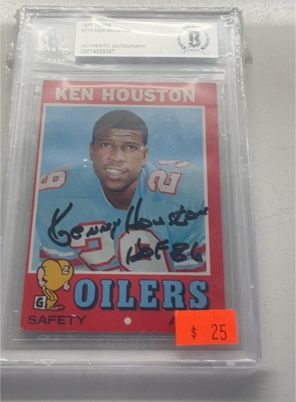 1971 Topps #113 Ken Houston — front