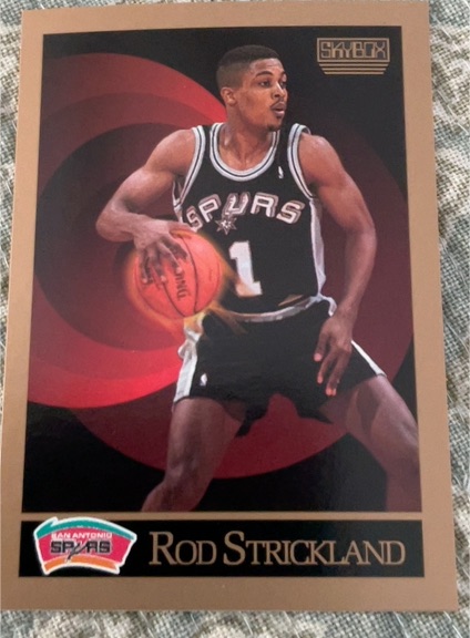 1990-91 SkyBox #261 Rod Strickland San Antonio Spurs — front