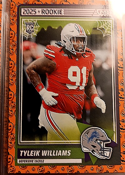 2025 Panini Score A Treat Halloween #85 Tyleik Williams — front