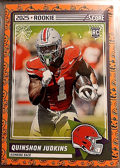 2025 Panini Score-A-Treat #38 Quinshon Judkins Rookie — front