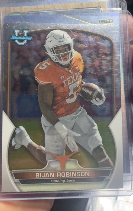 2022 Bowman University Chrome #70 Bijan Robinson — front