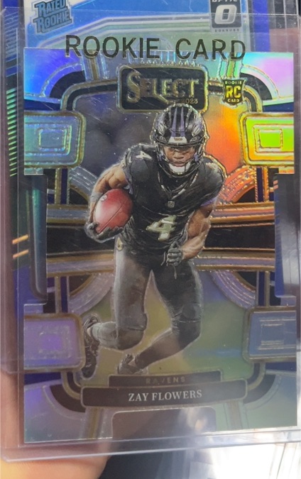 2023 Panini Select Concourse #8 Zay Flowers Rookie Card — front