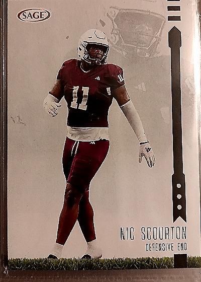 2025 Sage Football #185 Nic Scourton — front