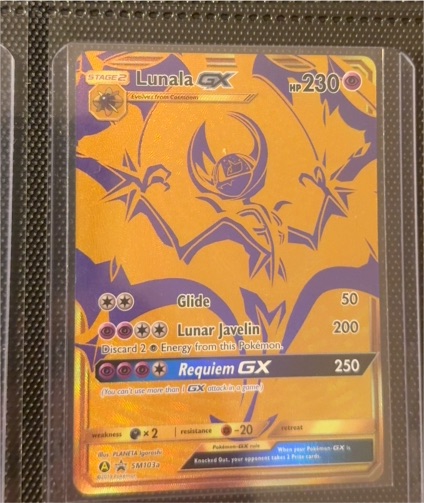 2019 Pokemon Hidden Fates #SM103a Lunala GX — front