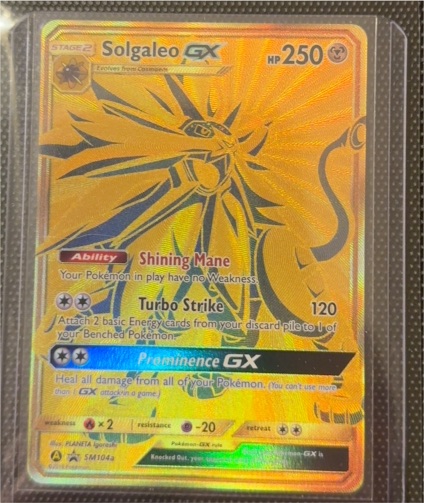 2019 Pokémon TCG Black Star Promo #SM104a Solgaleo GX — front