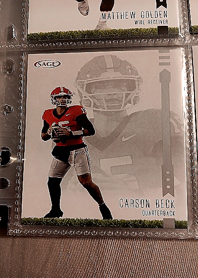 2025 Sage High Series #132 Carson Beck — front