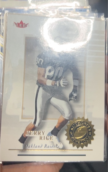 2001 Fleer Authority #94 Jerry Rice — front