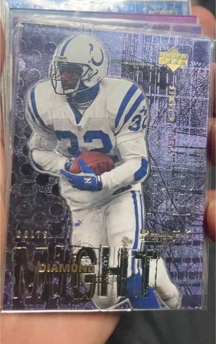 2000 Upper Deck Black Diamond #DM2 Edgerrin James Diamond Might — front