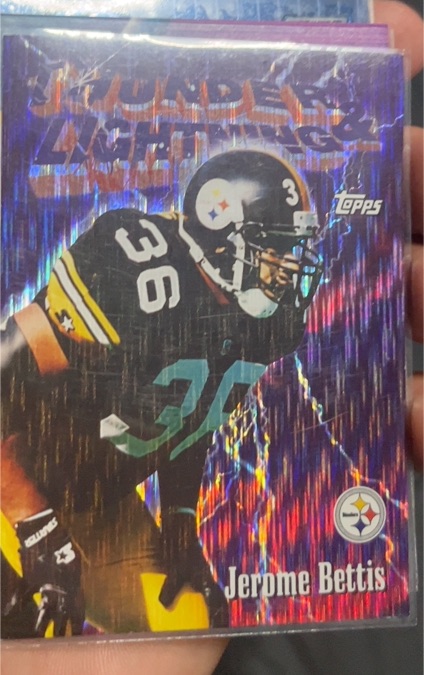 1996 Topps Season's Best Thunder & Lightning #8 Jerome Bettis — front