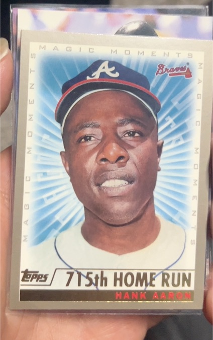 2000 Topps #237d Hank Aaron 715th Home Run — front