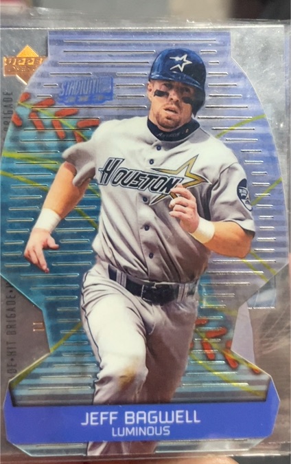 2000 Topps Stadium Club 3x3 Illuminator Die Cut #3B Jeff Bagwell — front
