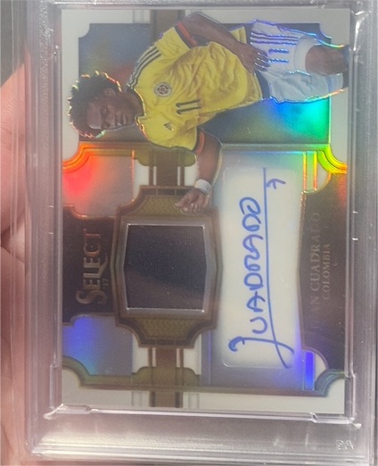 2022 Panini Select Soccer Rookie Patch Autographs #RJA-JCU Juan Cuadrado — front