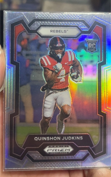 2023 Panini Prizm Draft Picks Quinshon Judkins Rookie Card — front
