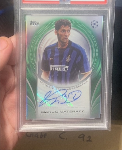 2024 Topps UEFA Ultimate Club Collection #USA-MM Marco Materazzi — front