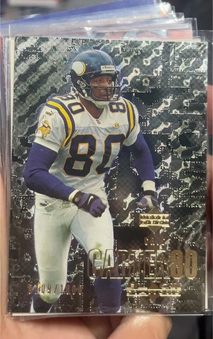 2000 Upper Deck Black Diamond #63 Cris Carter — front