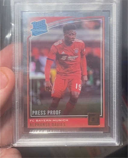 2018-19 Panini Donruss #176 Alphonso Davies Press Proof — front