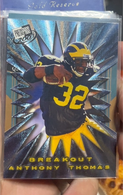 2001 Press Pass Breakout Die Cut #B13 Anthony Thomas — front