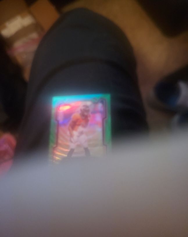 2024 Football Green Parallel Card — front
