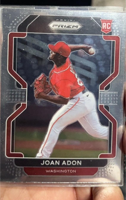 2022 Panini Prizm #154 Joan Adon Rookie Washington Nationals — front