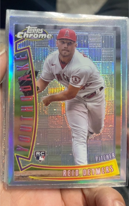 2022 Topps Chrome Sonic #YQ-12 Reid Detmers 1996 Youthquake — front