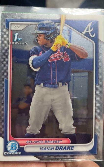 2024 Bowman Chrome Prospects #BCP-21 Isaiah Drake — front
